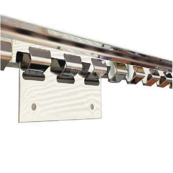 Kit fissaggio acciaio inossidabile per tende a strisce PVC