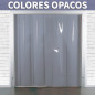 CORTINA DE LAMAS DE PVC EN COLORES OPACOS - Azul, negro, blanco, gris y naranja CORTINA DE LAMAS DE PVC EN COLORES OPACOS - Azul, negro, blanco, gris y naranja