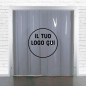 Tenda a strisce PVC personalizzata con stampa logo o segnaletica