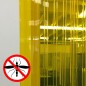 Cortina de lamas de PVC amarillo antimosquitos Cortina de lamas de PVC amarillo antimosquitos