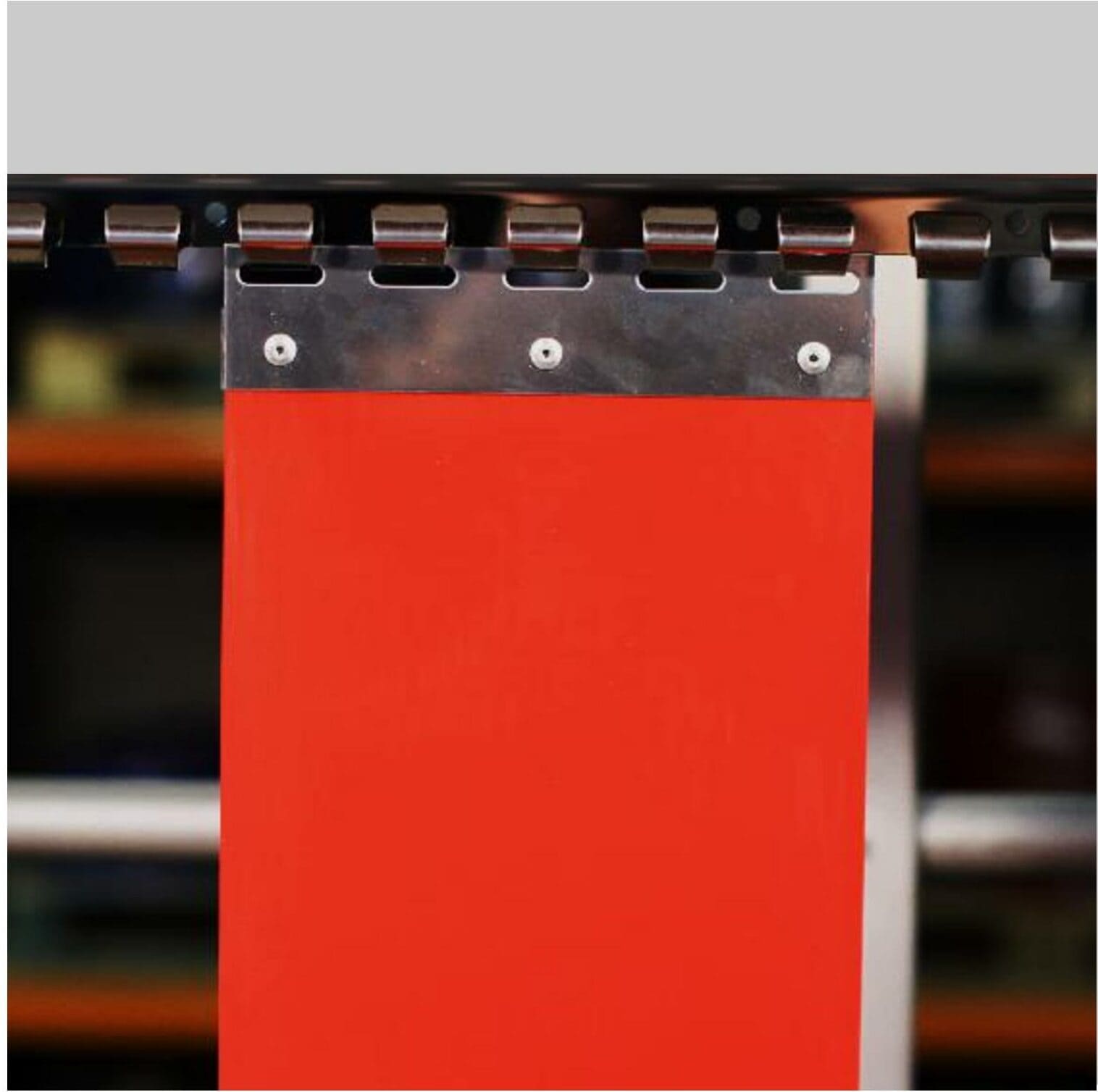 fissaggio inox tende strisce pvc opaco