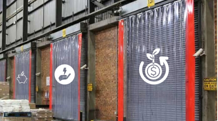 Ahorre energía con las cortinas de lamas de PVC